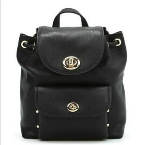 Coach Women's mini turnlock tie rucksack backpack